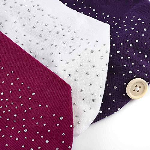 Bohend Bohend Boho Button Headband Wide Stretchy Daily Use Knotted Headwear Sport Athletic Yoga Gym Rhinestone Crystal Hair Accessories for Women and Girls(3pcs) (G)