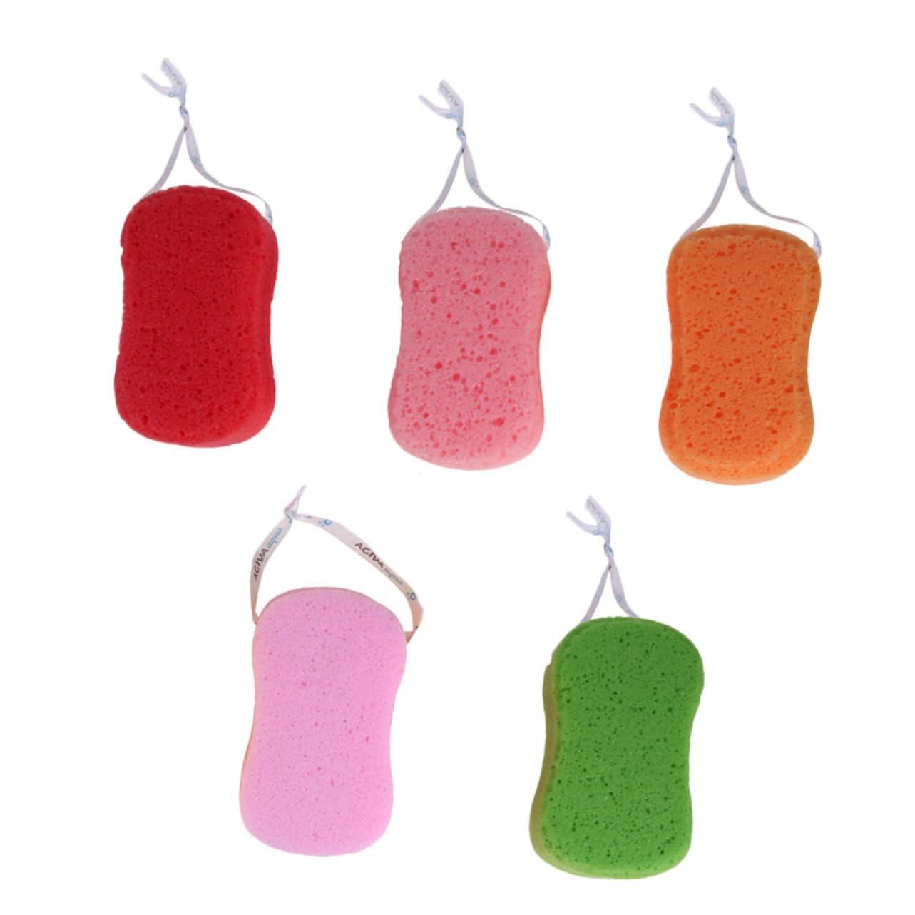 Hemoton Hemoton 5pcs Bath Sponge Decontamination Sponge Car Bath Scrub Shower Sink Sponge Holder Clean Sponge Face Erasers Facial Cleansing Sponge Large Sponge Body Kit Algae Sponge
