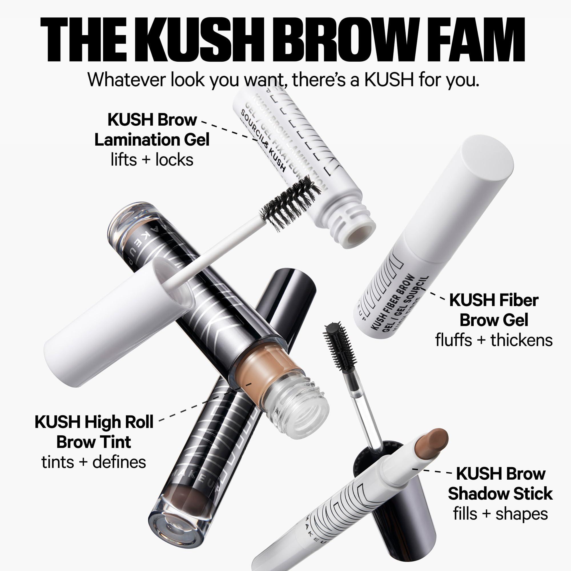 Milk Makeup Milk Makeup KUSH Fiber Brow Gel, Herb (Medium Brown) - Thickening Brow Gel - Soft, Flexible Hold - Vegan, Cruelty Free