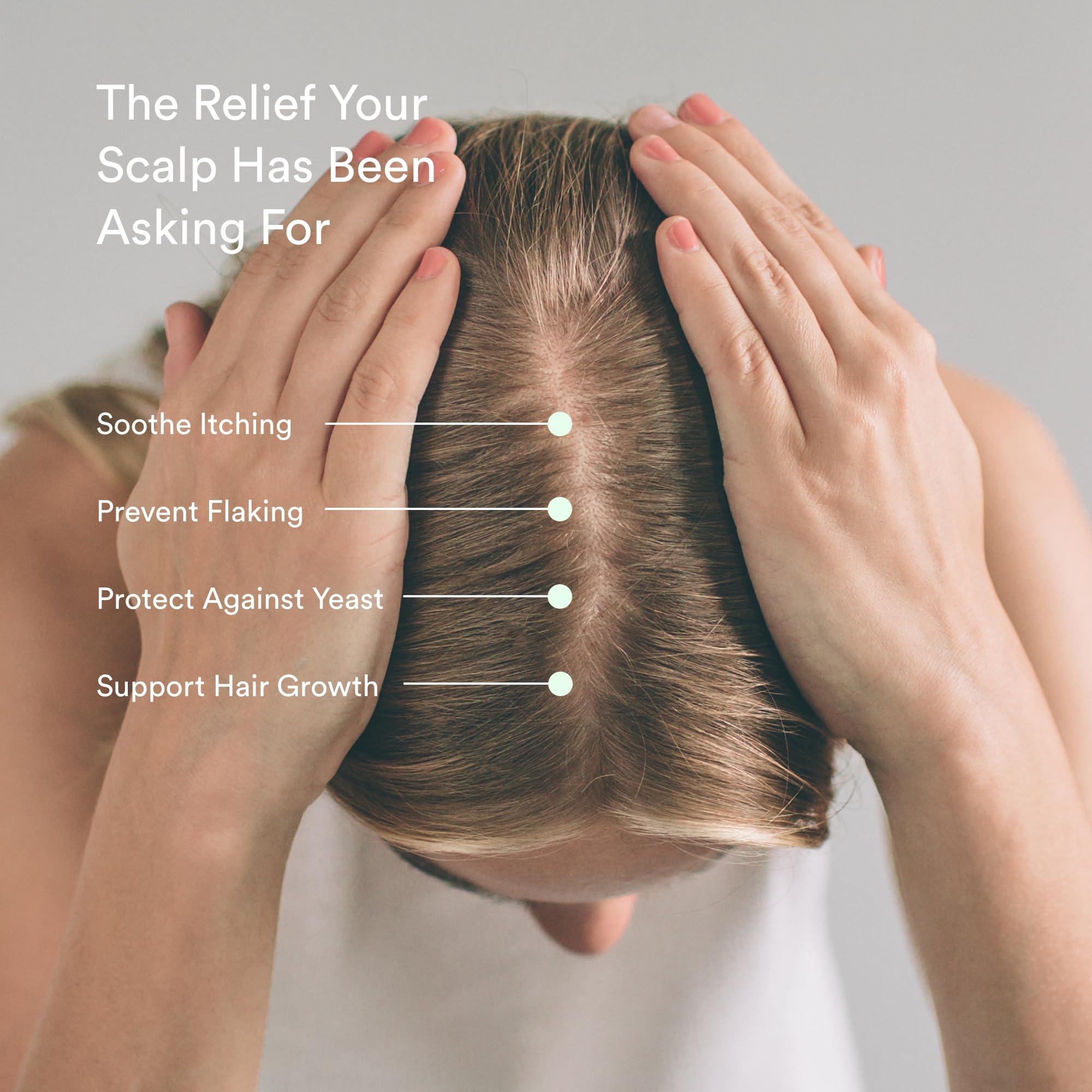 Dermazen Dermazen Malassezia-Safe MCT Scalp Moisturizer for Men & Women - Natural Treatment for Dry, Flaky Scalp | Tea Tree & Rosemary Essential Oils for Hydration, Itch Relief & Hair Growth Support - 4oz