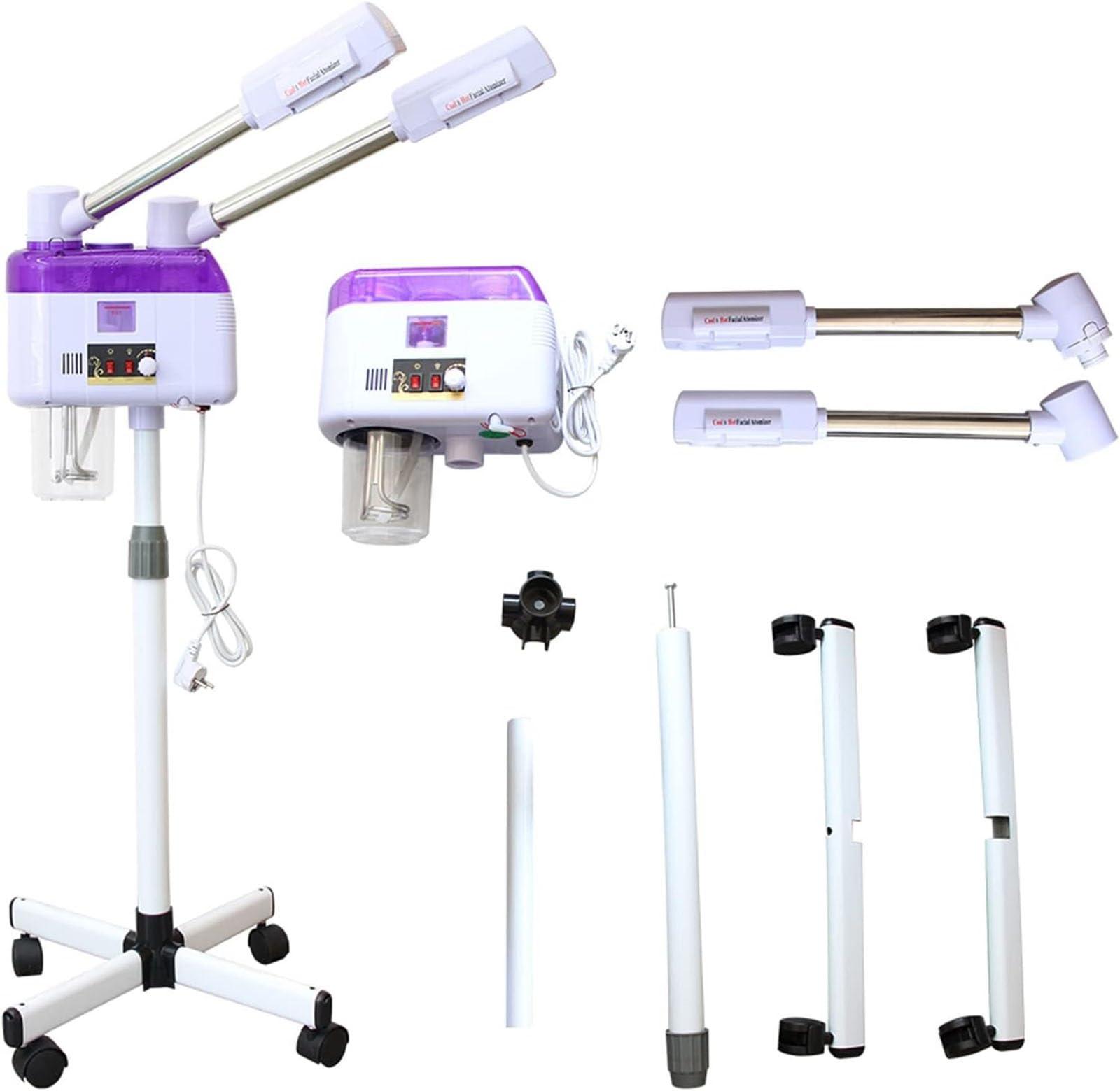 CEEBUS Professional Facial Steamer Device, 2 in 1 Hot and Cold Deep Clean Facial Steamer, Height Adjustable Multifunction Spa Humidify, Use in SPA Salon Beauty