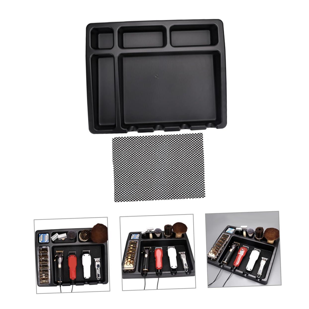 HAPINARY HAPINARY Hair Clipper Storage Rack Shaver Cavitation Machine Hair Clippers Barber Kit Barber Clippers Electric Clippers for for Men Grooming Barber Shears Barber Mat for Station Black Abs