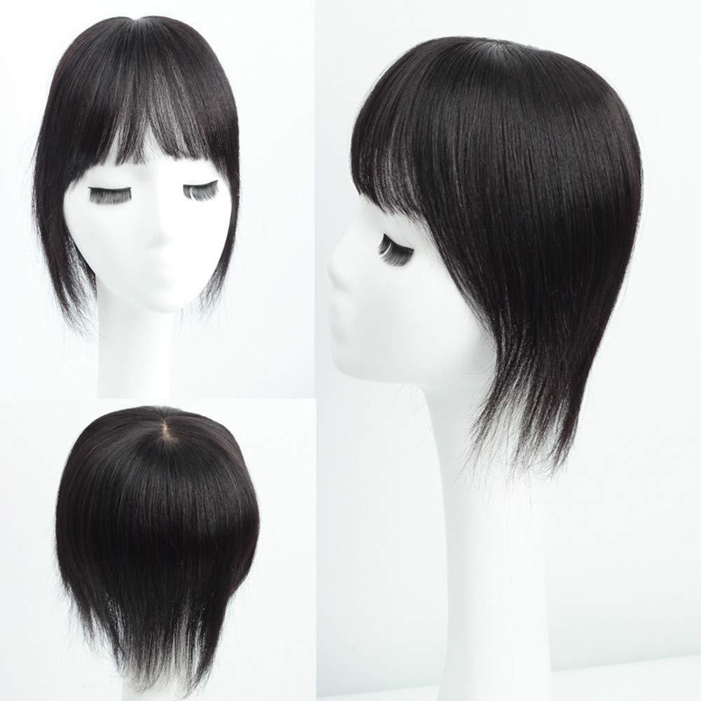 RemeeHi RemeeHi Real Human Hair Women 13x14 Machine Made Middle Silk Base Topper or Toupee Wiglet Top Thin Loss Hair Natural Color 25cm