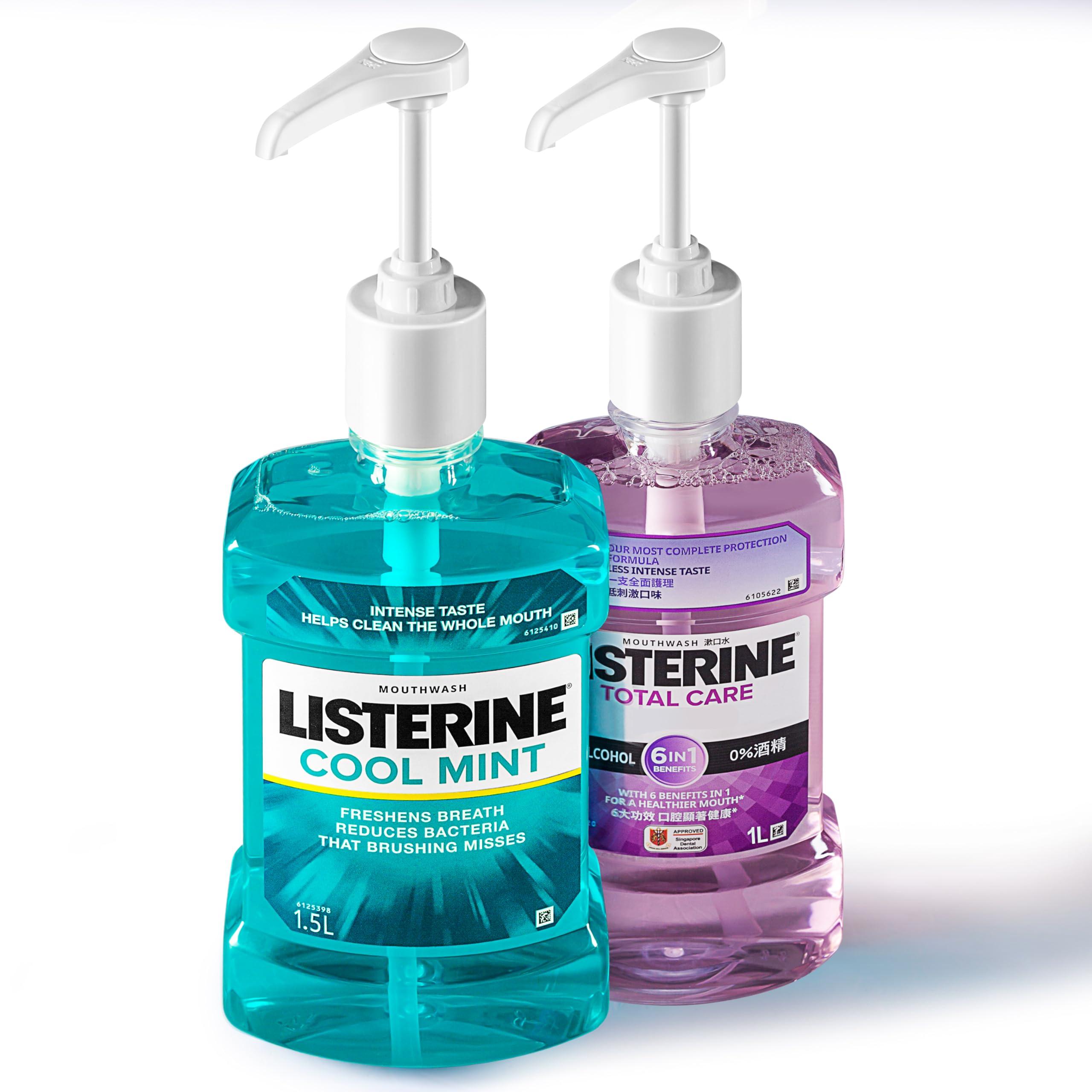 shopperals Pump Dispenser, Made to Fit Listerine 1.5 or 1 Liter Bottles [Package Includes 1 Pump]