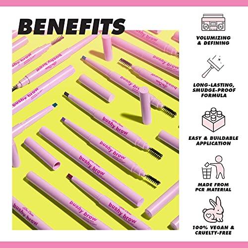 Lime Crime Lime Crime Bushy Brow Pomade Pencil, Pony (Electric Violet Purple) - 2-in-1 Brush & Pomade Pencil Gives Eyebrows Volume & Texture - Long-Lasting, Defining & Smudge-Proof - Vegan, Cruelty-Free