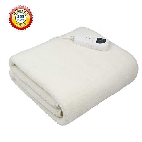 H&A Deluxe Massage Table Warmer Heating Pad Bed Warmer Pad Digital Timer and Digital Heat Setting-Synthetic Wool Fleece