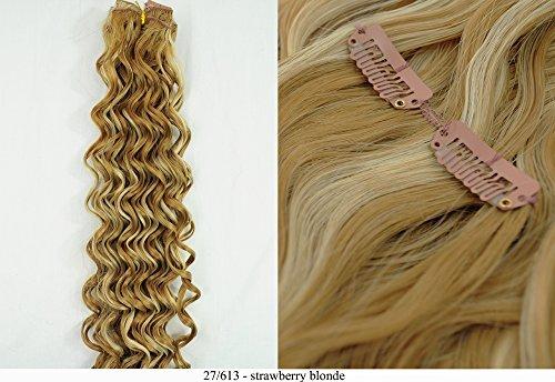 Marc Jacobs Marvelous Mousse Bisque Medium Recurlable Synthetic Hair Clip On In Extensions 7 pc (Deep Wave 22") (27/613)