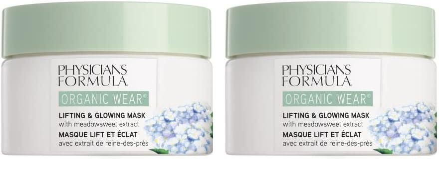 Physicians Formula Physicians Formula Organic Face Cream Formula Organic Wear Natural Rejuvenating Face Cream,Lifting And Glowing Mask,Anti-Aging Face Moisturize,Reduce wrinkles,Firm And Brighten (Pack of 2)
