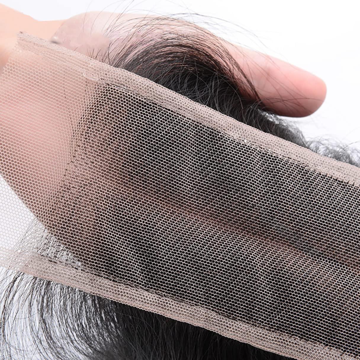 rewcoin Brazilian Deep Wave 2x6 Lace Closure 100% Unprocessed Human Virgin Hair Deep Curly Closure Pre-Plucked Hairline Loose Deep Closure With Baby Hair (14inch, 2x6 deep wave closure)