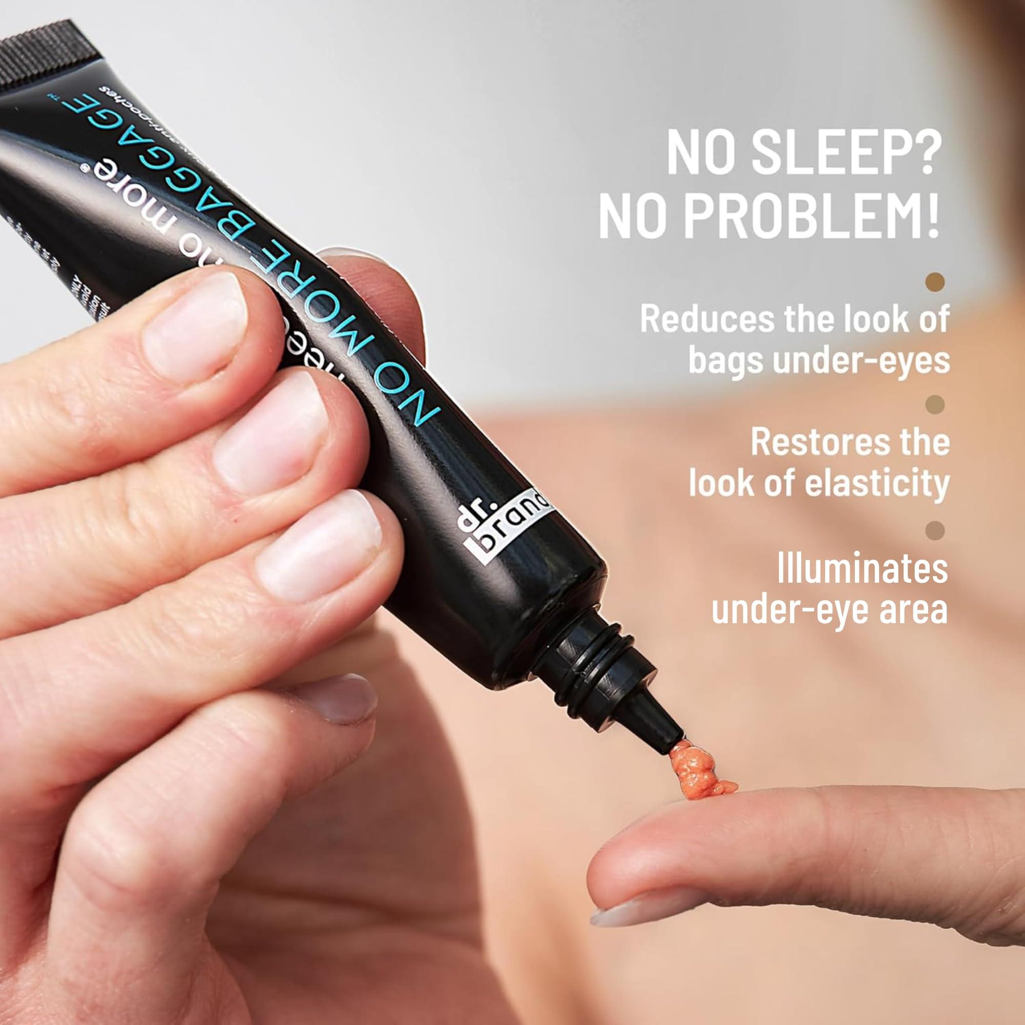 Dr. Brandt Skincare Dr. Brandt Needles No More, No More Baggage Bundle - Minimizes Under-Eye Bags, Puffiness & Dark Circles - Full (0.5 oz) + Travel Size (0.25 oz)