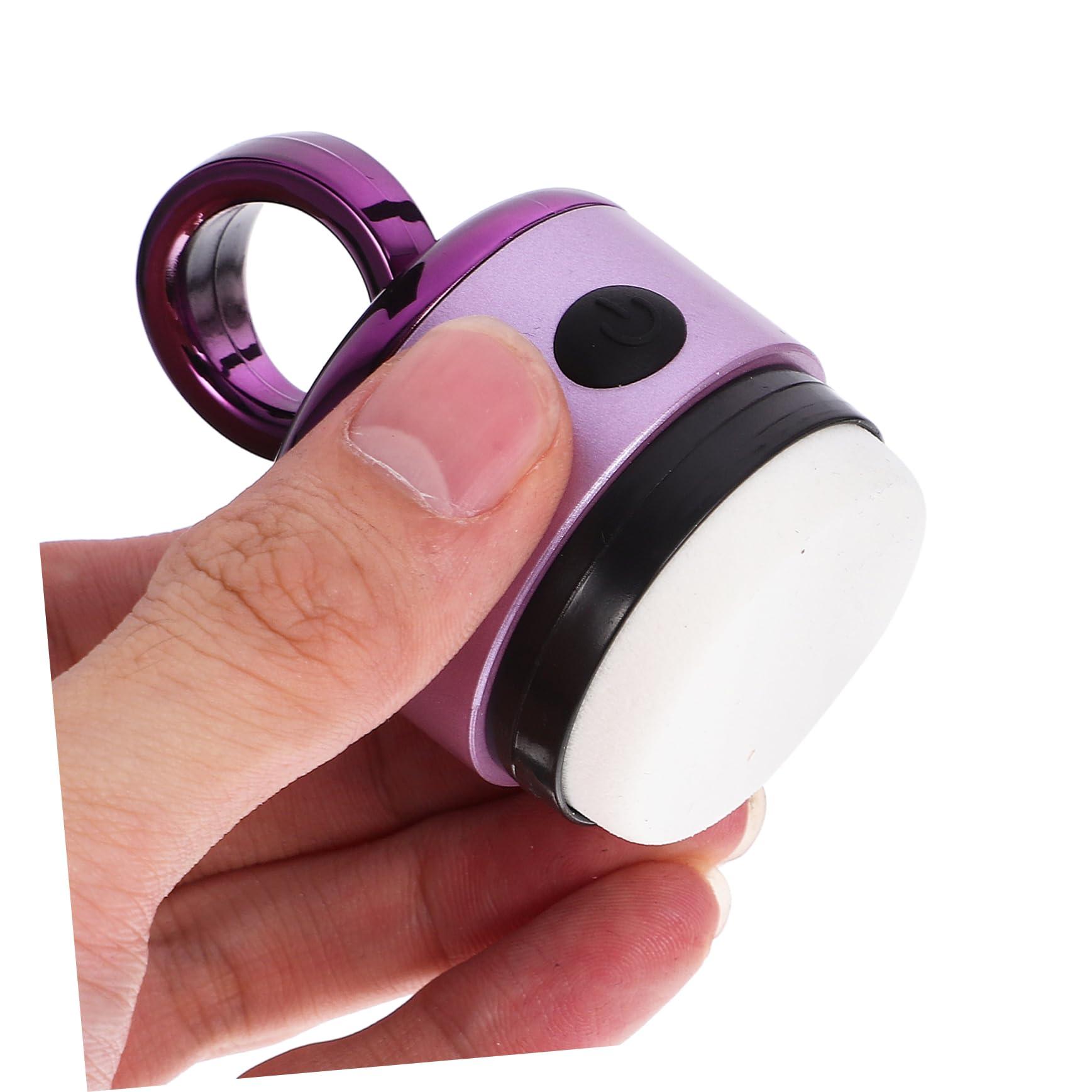 Ipetboom Ipetboom 2pcs Electric Makeup Powder Puff Blender Facial Puff for Even Foundation Purple Battery Operated Easy to Clean