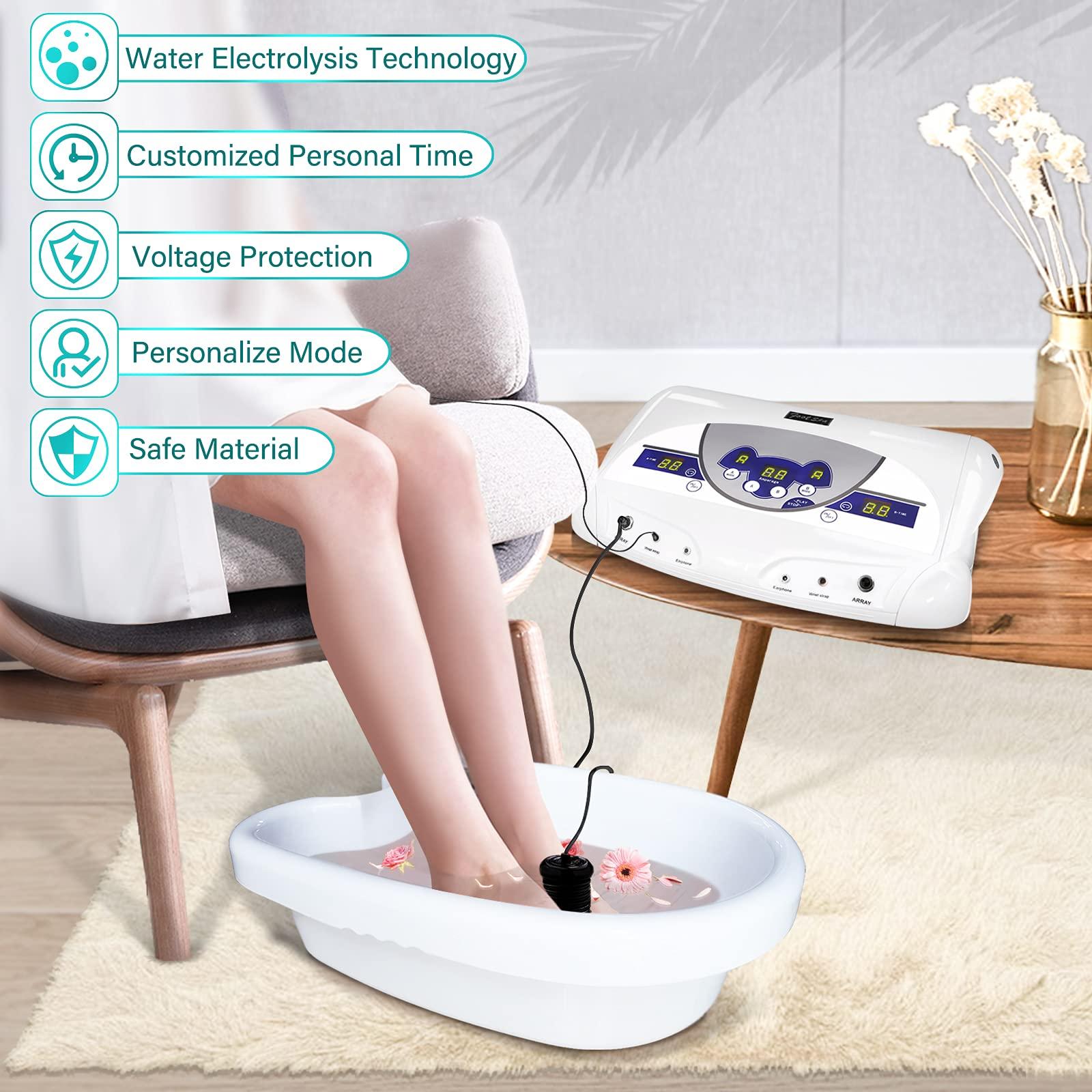 Lecaung Lecaung Ionic ion Detox Foot Machine, Dual Ionic Ion Detox Aqua Foot Spa Cleanse Machine with Mp3 Player
