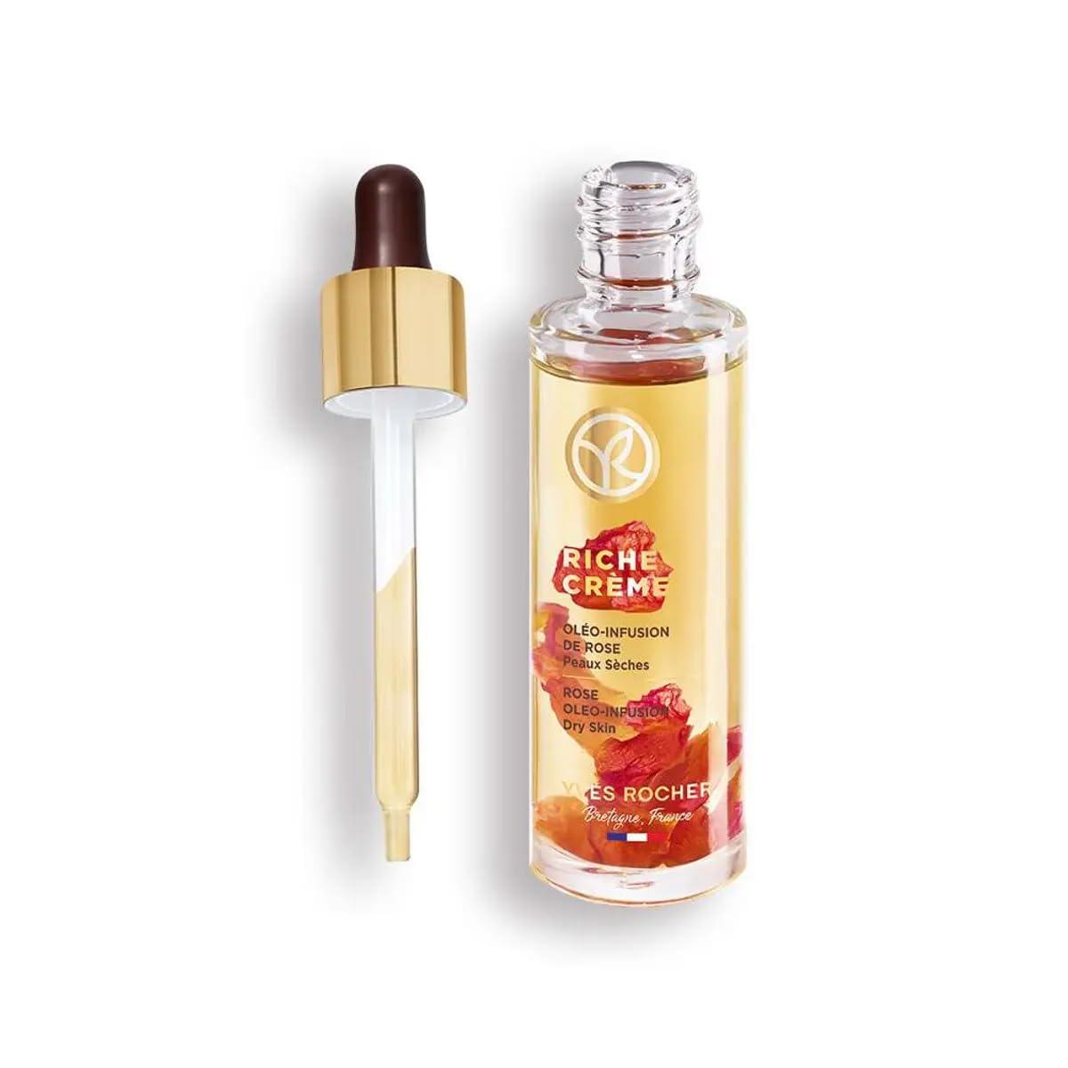 Yves Rocher Yves Rocher Riche Creme Restorative Oil Face Serum with Rose Petals 30 ml./1 fl.oz.