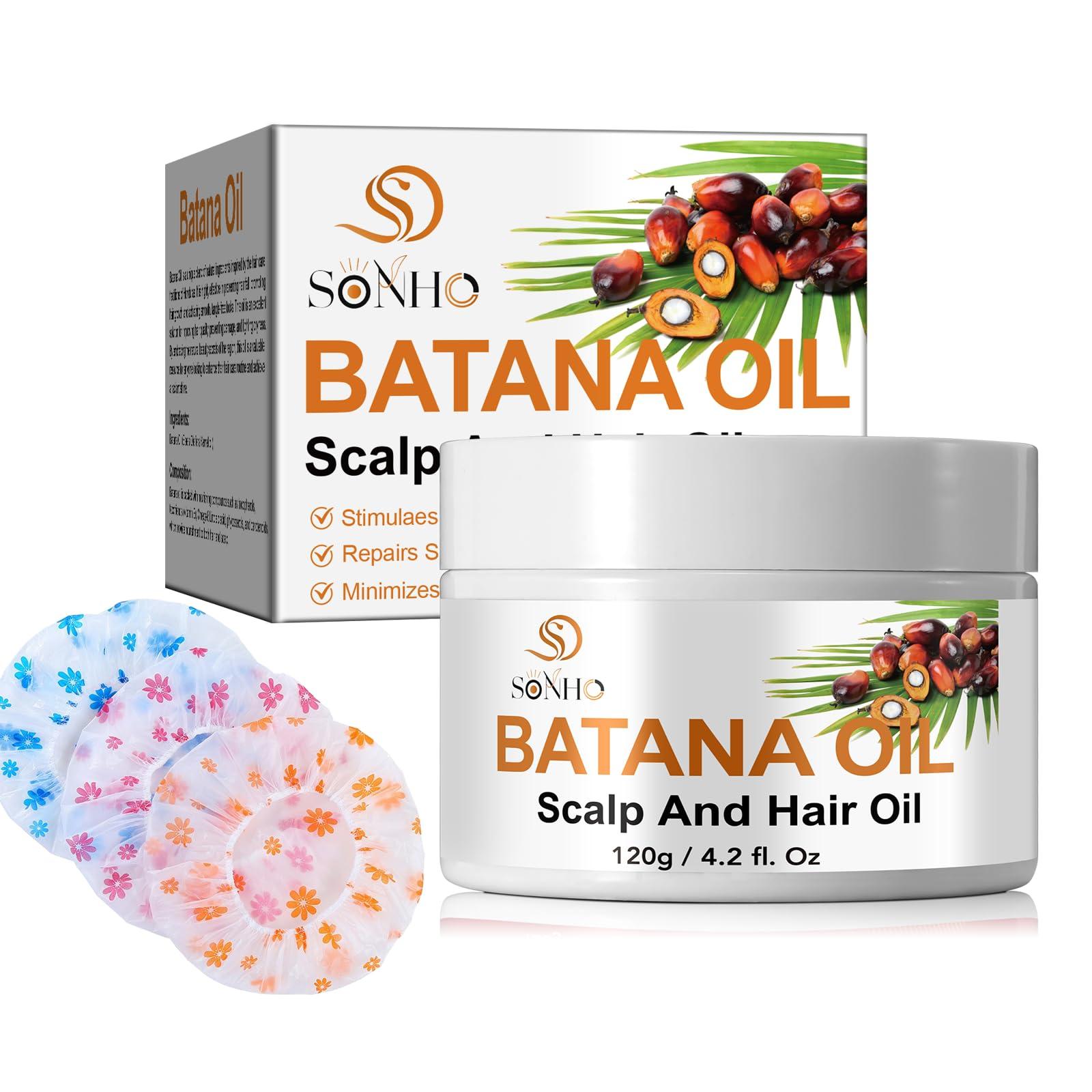 SONHO Premium Raw Batana Oil - Dr Sebi & Dr Truth Recommended - batana oil from Honduras.100% Organic. Promotes Hair Growth and thickness, for Men & Women Unrefined, Hypoallergenic, Prevents Hair Loss.