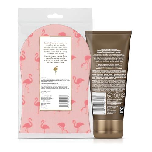 Jergens Jergens Natural Glow Instant Sun Bundle: Light Bronze Sunless Tanning Moisturizer + Bronzing Lotion 6oz Bottle and Applicator Mitt