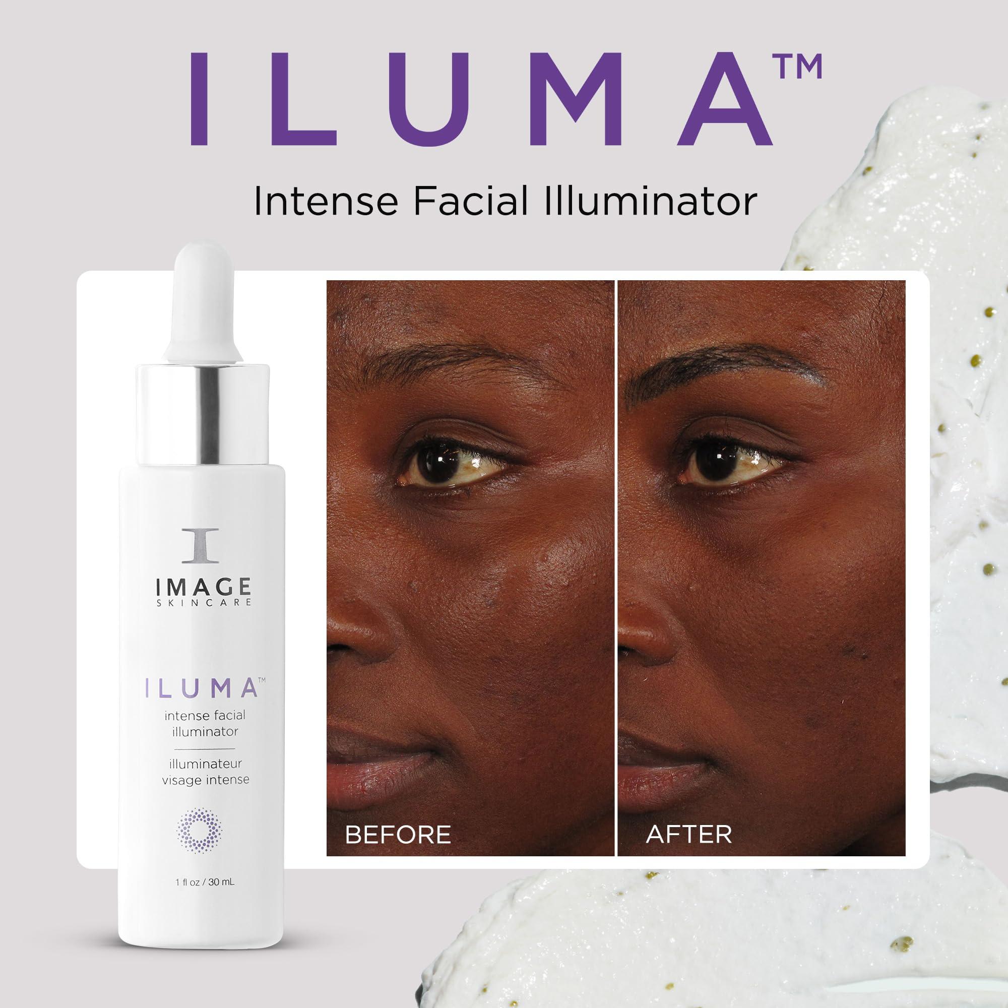 IMAGE Skincare IMAGE Skincare, ILUMA Intense Facial Illuminator, Instantly Visible Brightening Serum and Face Corrector with Vitamin C, 1 fl oz, White
