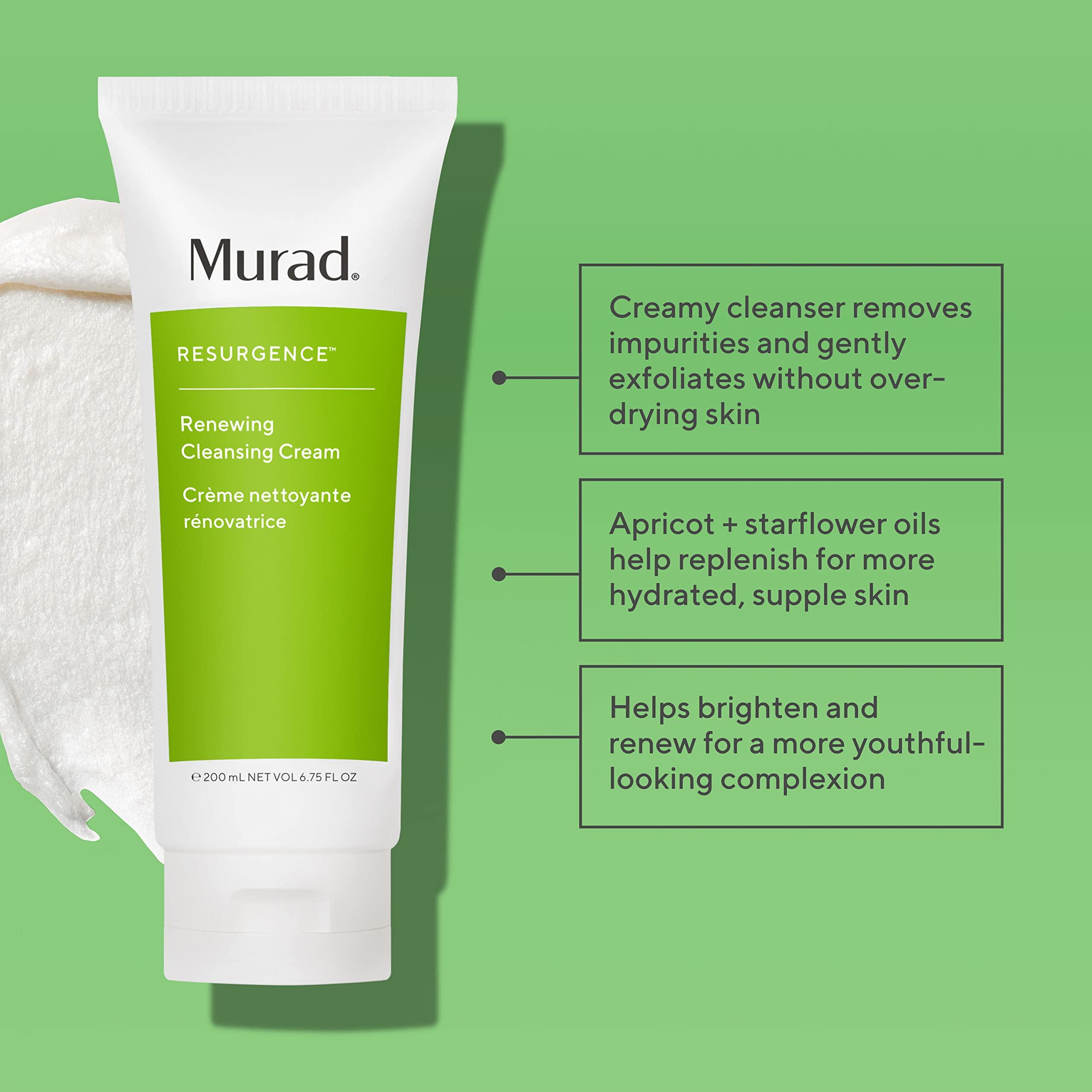 Murad Murad Renewing Cleansing Cream Travel - Resurgence Anti-Aging, Cleansing Cream Face Wash - Hydrating Daily Face Cleanser, 2.0Fl Oz