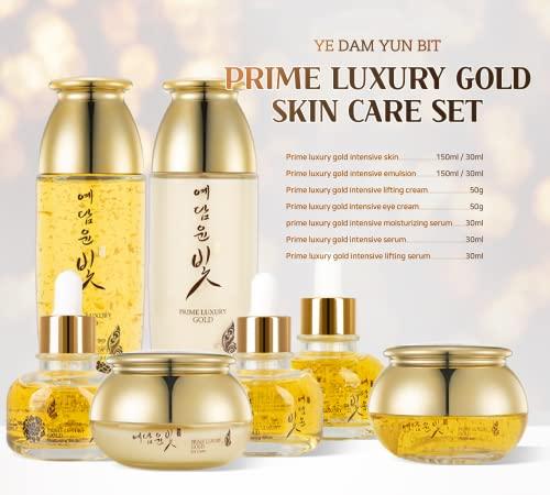 ADDERENITY YEDAM YUN BIT Prime Luxury Gold Women Skin Care Set With Skin, Emulsion, Cream, Serum, Wrinkle Care Nourishing And Moisturizing, Calming Korea Cosmetics