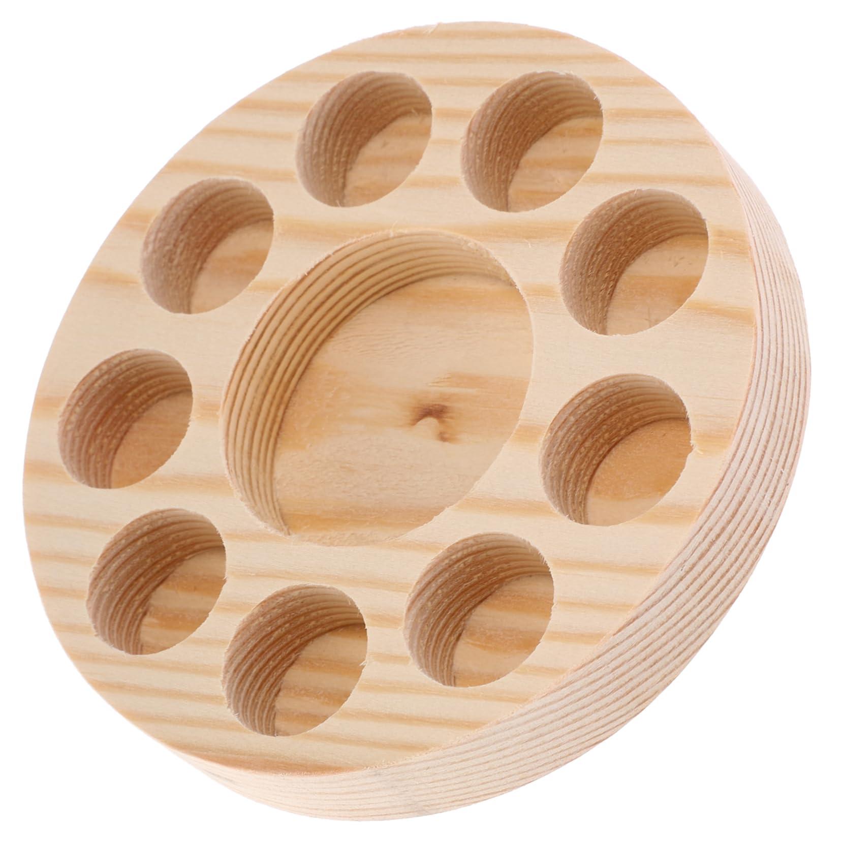 Zerodeko Zerodeko 5pcs Porous Essential Oil Storage Rack Bottle Essential Oils Nail Oil Holder Perfume Holder Home Supplies Essential Oil Display Rack Essential Oil Containers Wooden