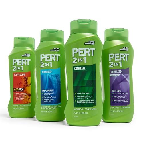PERT PLUS PERT 2 in 1 Complete Clean Shampoo and Conditioner - Mens Shampoo for Daily Use - Hair Conditioner for Men - Removes Dirt, Oil, and Build Up - 25.4 oz