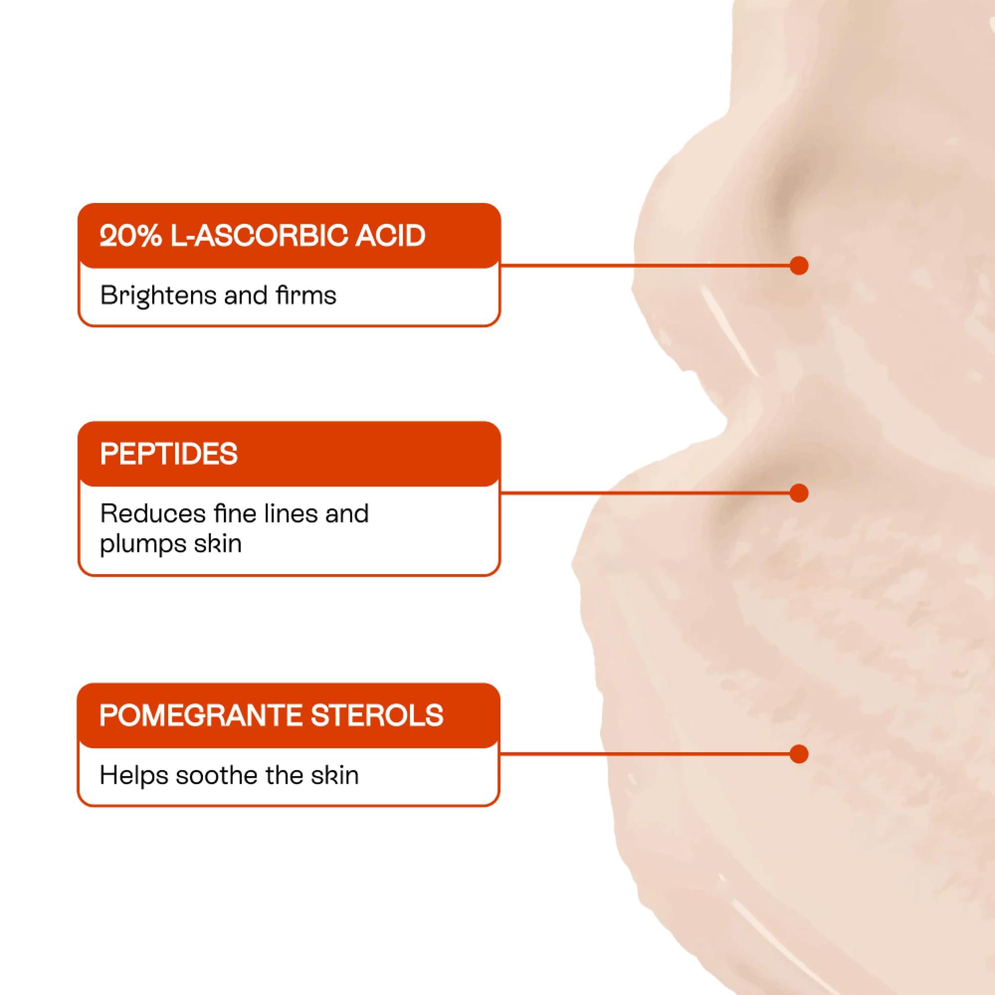 BeautyStat BeautyStat Universal C Refiner - Made in the USA - 20% Pure Vitamin C Serum For Face - Clinically Tested to Decrease the Look of Fine Lines and Wrinkles and Improve Firm Skin Tones - 1oz, 30ml