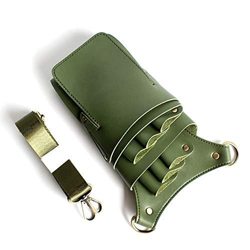 boshiho Scissor Holster Pouch,Boshiho PU Leather Salon Barber Hairdressing Scissors Holster Detachable Hair Stylist Tools Bag Comb Shear Holster with Waist Shoulder Belt