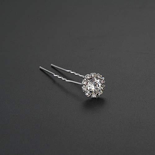 Trimming Shop Trimming Shop Swarovski Czech Crystal Diamante Flower Bridal Wedding Prom Hair Pins Clips 69