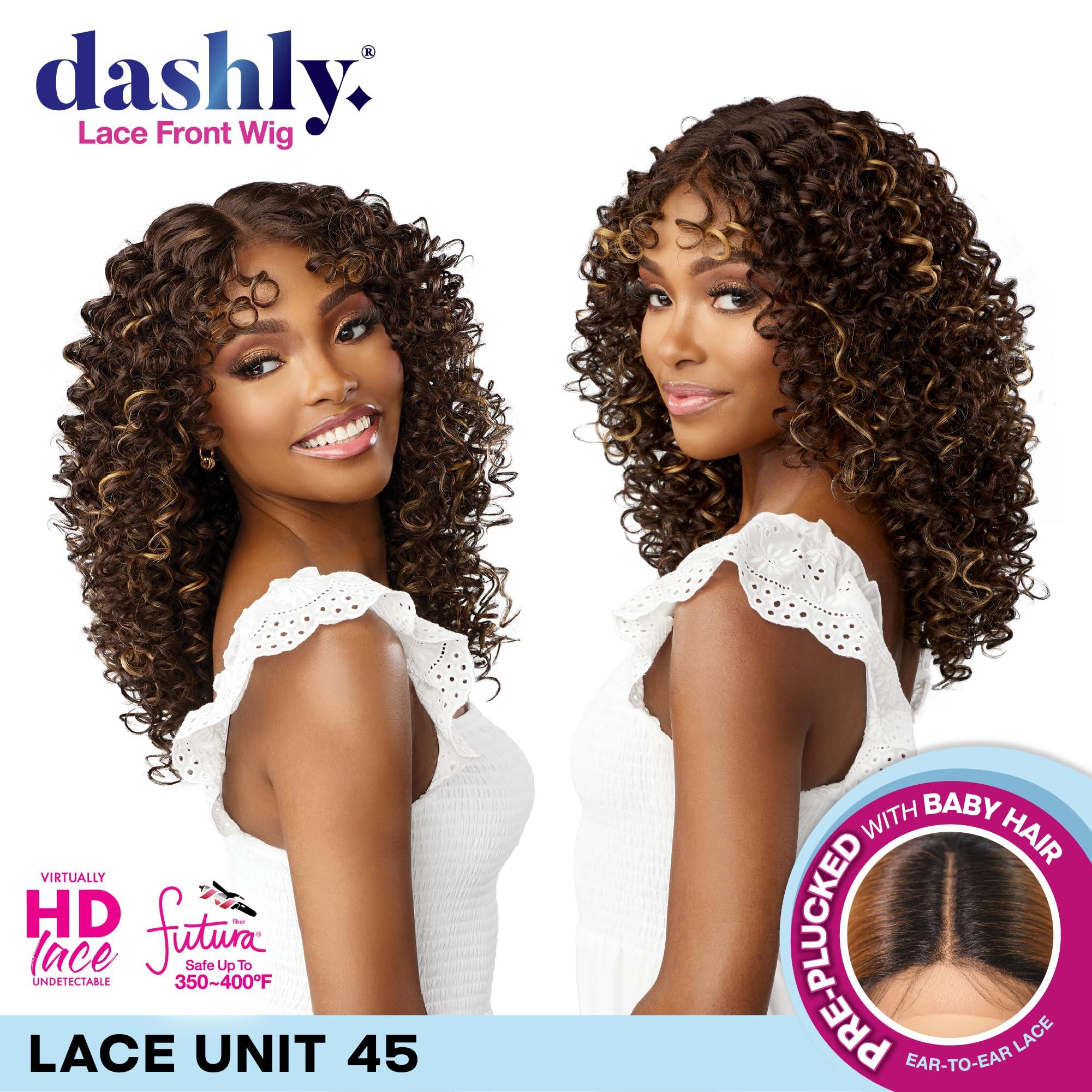 Sensationnel Sensationnel Dashly wig - unit 45 non lace cap ready to wear ear to ear lacepart synthetic (BALAYAGECHOCOLATE)