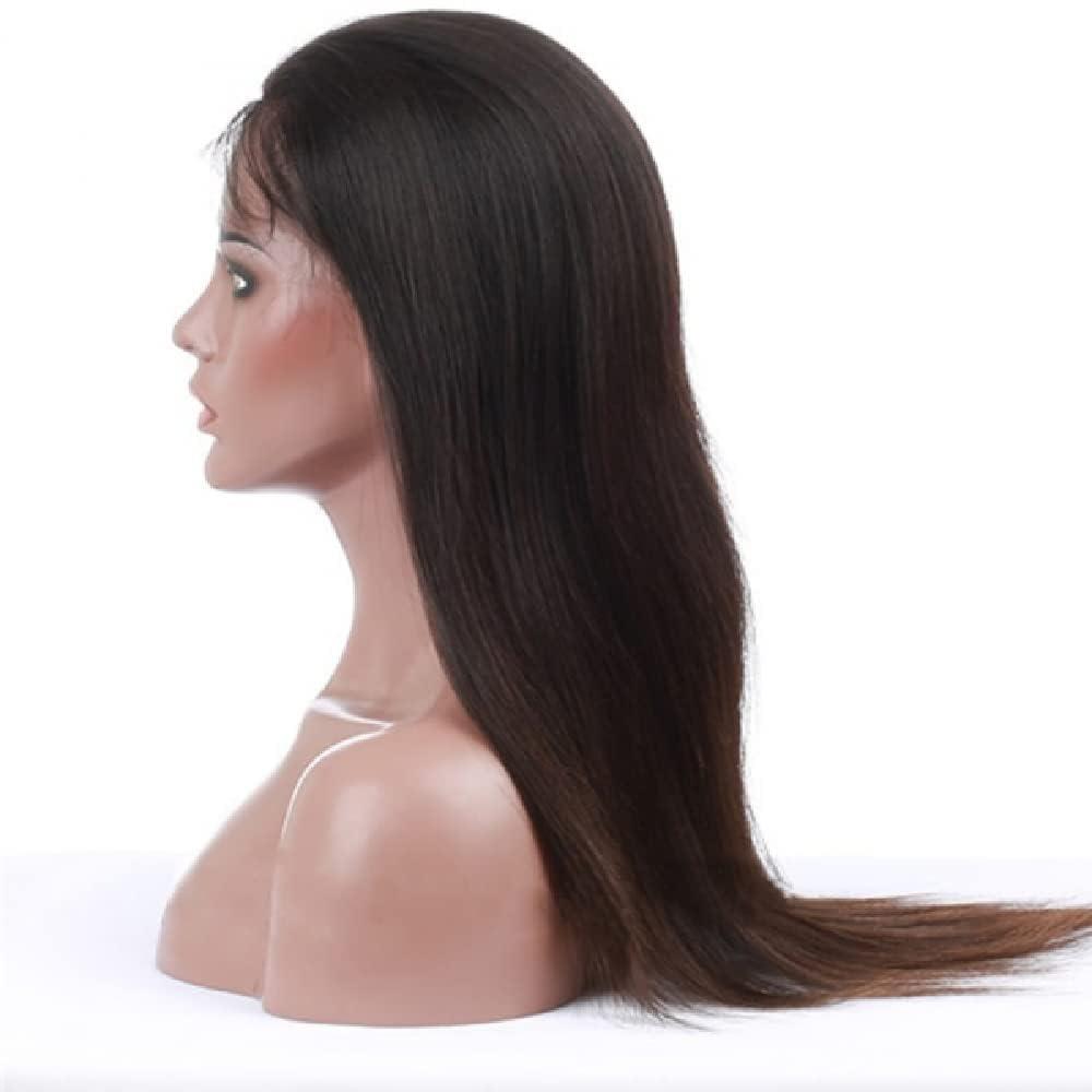 HERMOUS HERMOUS Full Lace Human Hair Wigs HD Transparent Lace Pre Plucked Handmade Whole Head Part Anywhere Lace Wig 180% Density Straight 12A Brazilian Virgin Remy Hair 12 Inch Natural Black