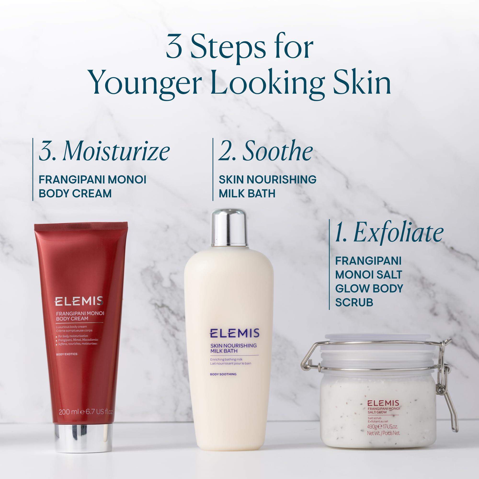 ELEMIS ELEMIS Frangipani Monoi Salt Glow | Luxurious Tropical Salt Scrub Helps to Lock in Moisture and Exfoliates, Smoothes, and Softens the Skin | 490g