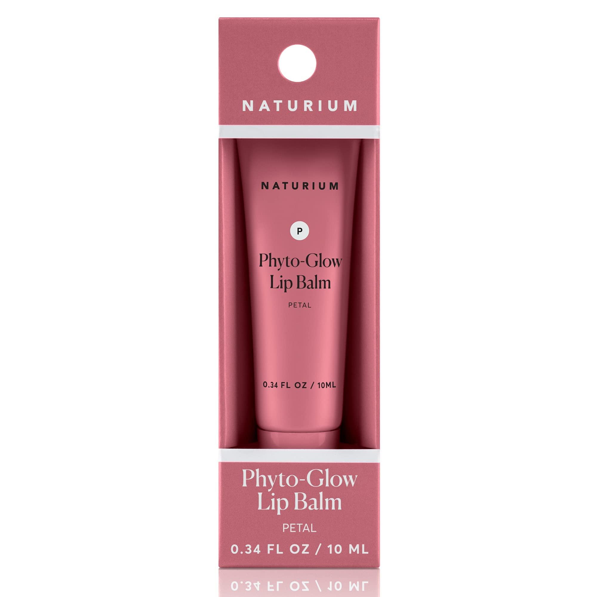 Naturium Naturium Phyto-Glow Lip Balm, Hydrating Lip Care with a Glossy Finish, 0.34 oz (Petal)