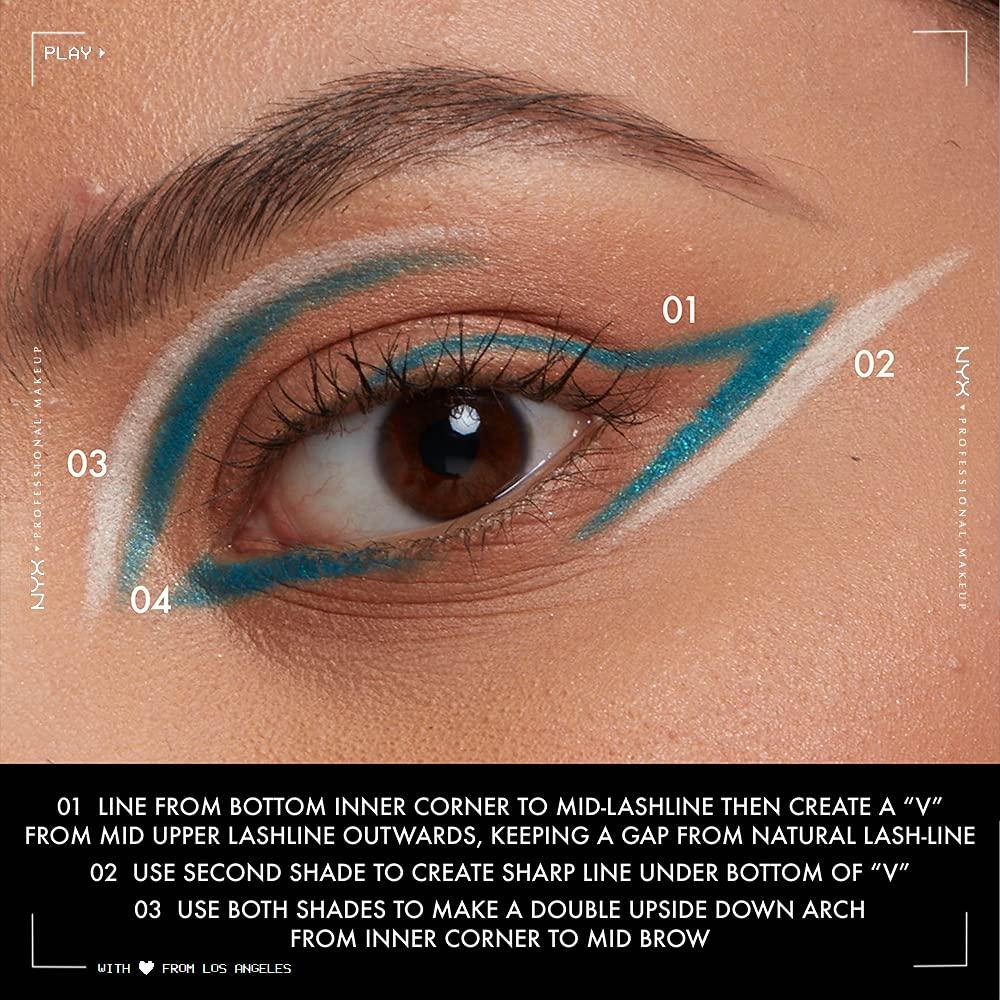 NYX PROFESSIONAL MAKEUP NYX PROFESSIONAL MAKEUP Epic Wear Liner Stick, Long-Lasting Eyeliner Pencil - Pack of 3 (Turquoise Storm, All Time Olive, Pink Spirit)