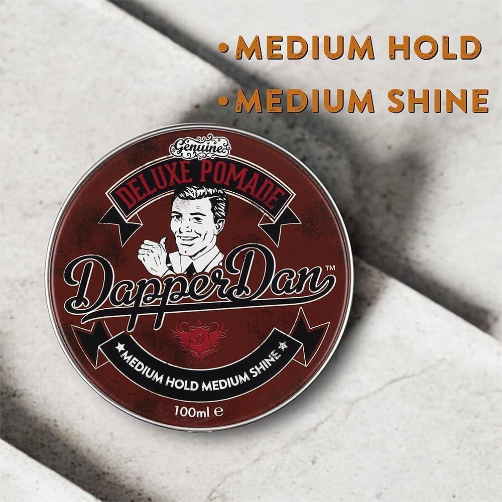 Dapper Dan Dapper Dan Deluxe Pomade Medium Hold and Shine Pomade for Men 1 x 100ml Sea Salt Spray for Textured Matte Finish 1 x 200ml
