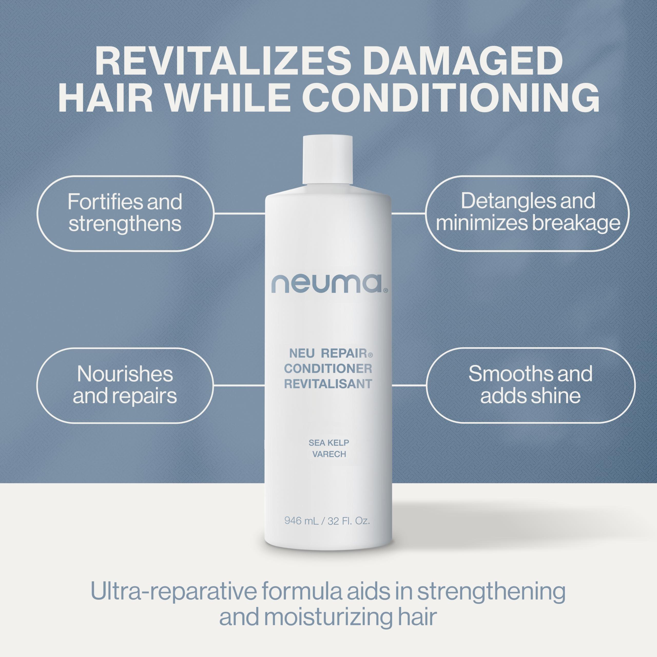 NEUMA Neuma Neu Repair Conditioner 32 Fl. Oz. Sulfate Free Paraben Free Repairing Conditioner - Fortifies, Revitalizes, Strengthens, Nourishes, Moisturizes, Lemon, Lavender & Fir Needle Scent