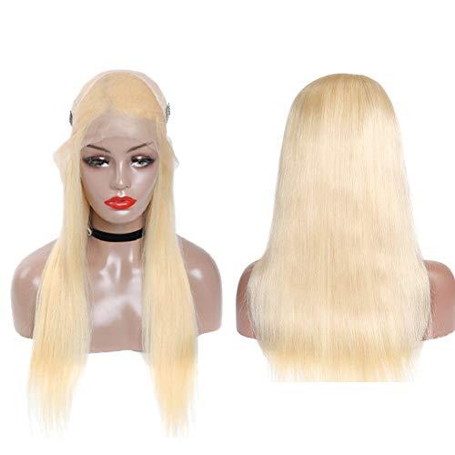 Loviness 613 Blonde Human Hair Wigs Long 13X4 Lace Front Deep Parting Wig Glueless 180% Density Lace Wig With Pre-Plucked Hairline Human Hair Straight For Women Bleached Knots 22 Inch