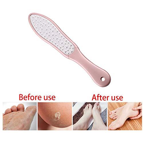 AnHua AnHua 1 Pcs Random Color Double Side Stainless Steel Pedicure Foot File Dry Sanding Paper Hard Skin Remover Feet Care Pedicure Tools