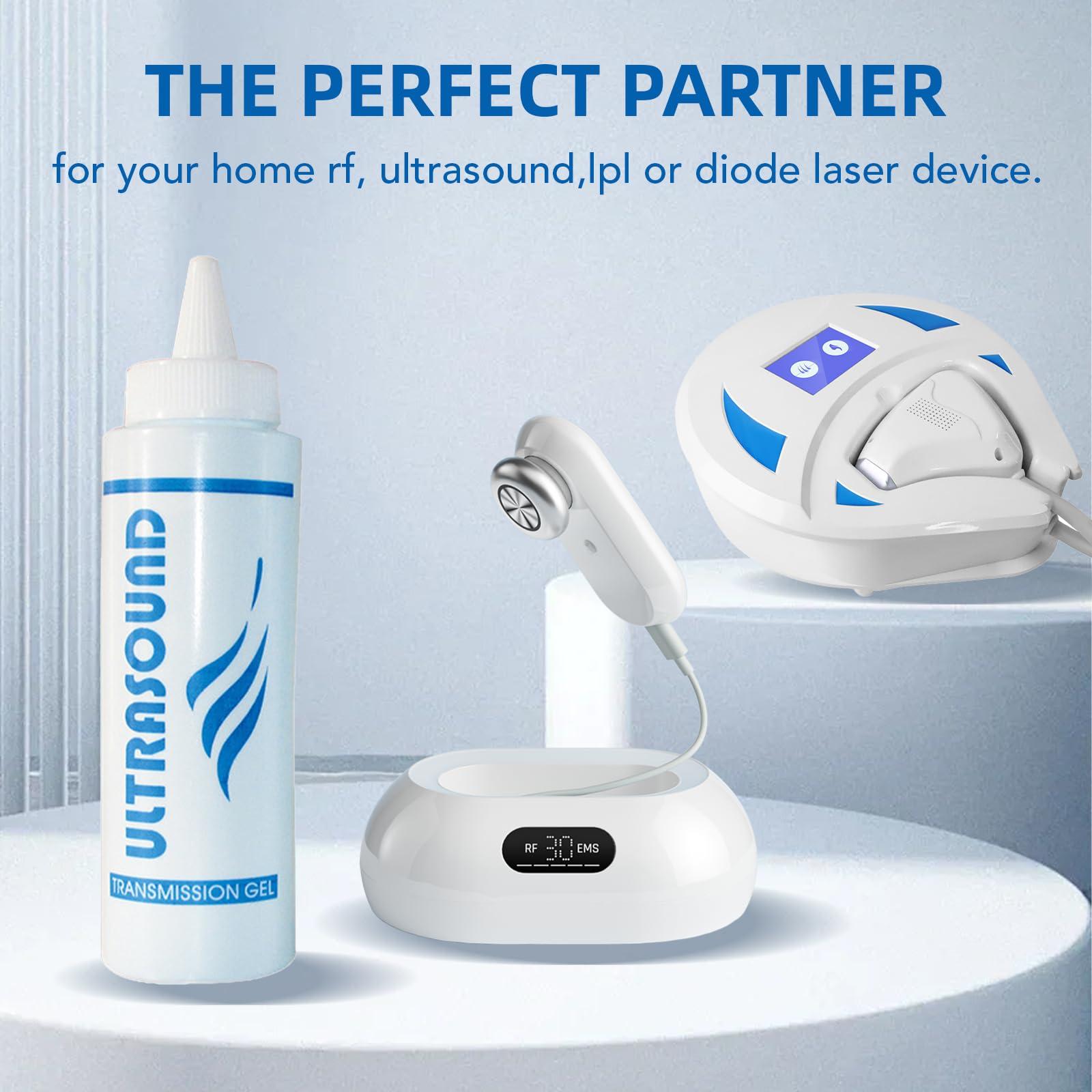 ViQure Cooling Gel for Laser Hair Removal Device and Radio Frequency Facial Body Skin Care Machine for Women and Men