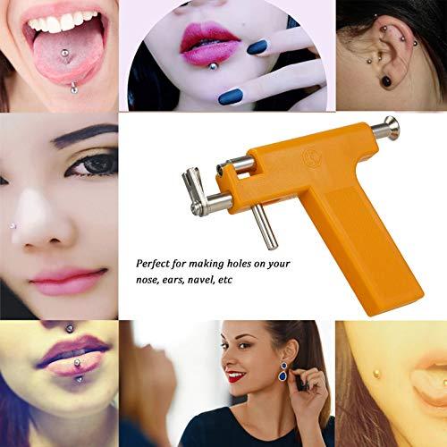 Anself Ear Piercing Gun Set Anself Ear Piercing Tool Kit Safety Lips Ear Nose Navel Body Piercing Gun Tools Set With 98pcs Earring Studs For Salon Home Pearcings Kits