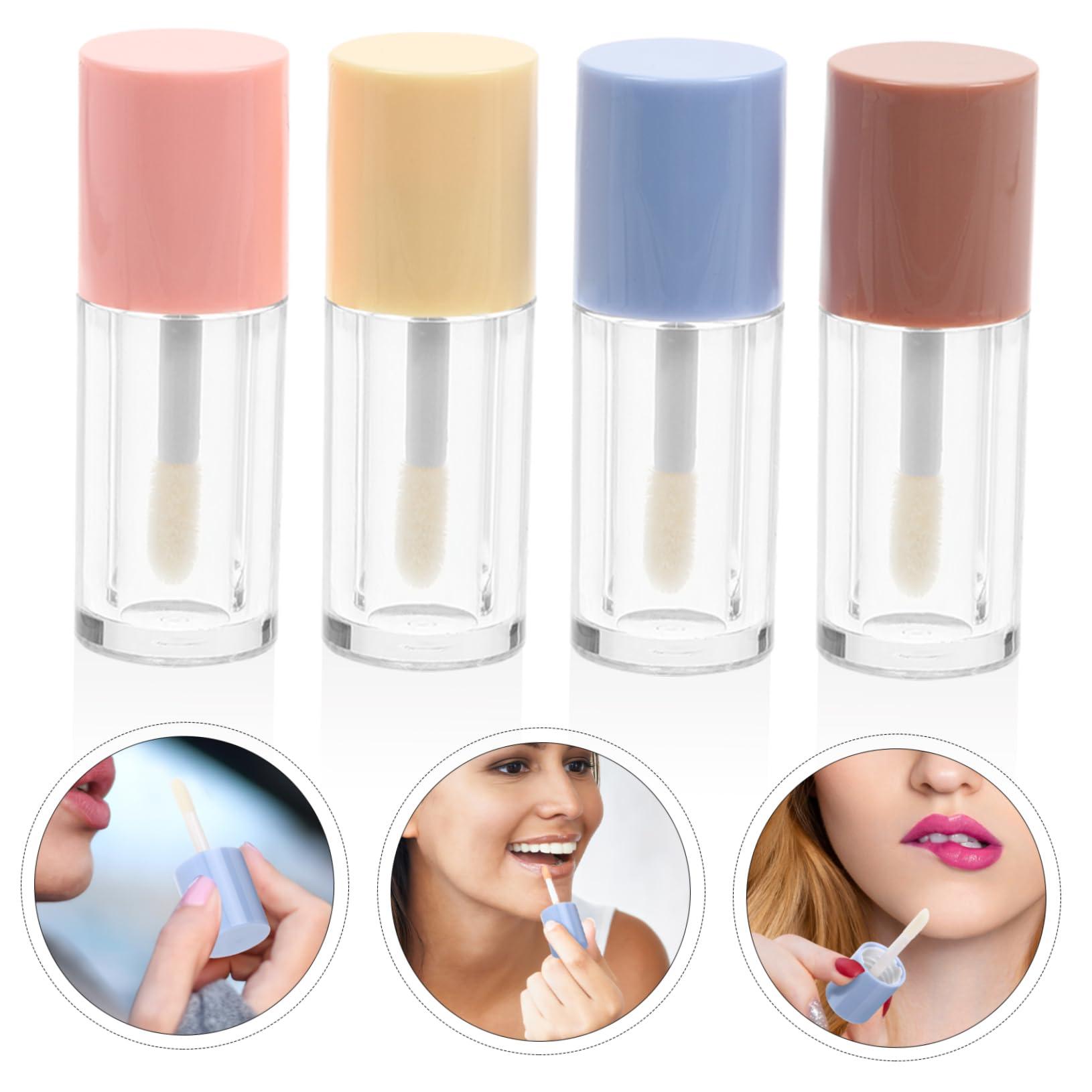 NOLITOY NOLITOY Diy Lip Gloss Containers 4 Pack Empty Lip Gloss Tubes 2ml Mini Bottles Random