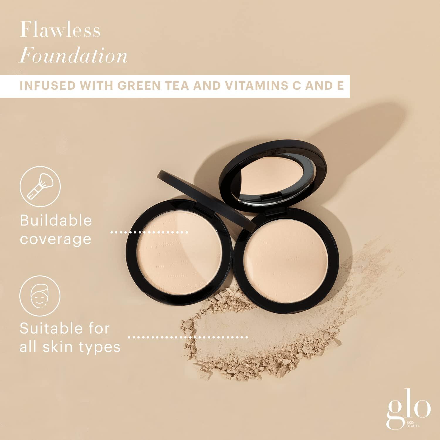 Glo Skin Beauty Glo Skin Beauty Pressed Base Powder Foundation Makeup (Natural Fair) - Flawless Coverage for a Radiant Natural, Second-Skin Finish