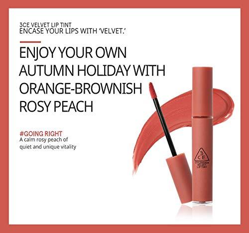 3CE [3CE] VELVET LIP TINT #GOING RIGHT A calm rosy peach of quiet and unique vitality