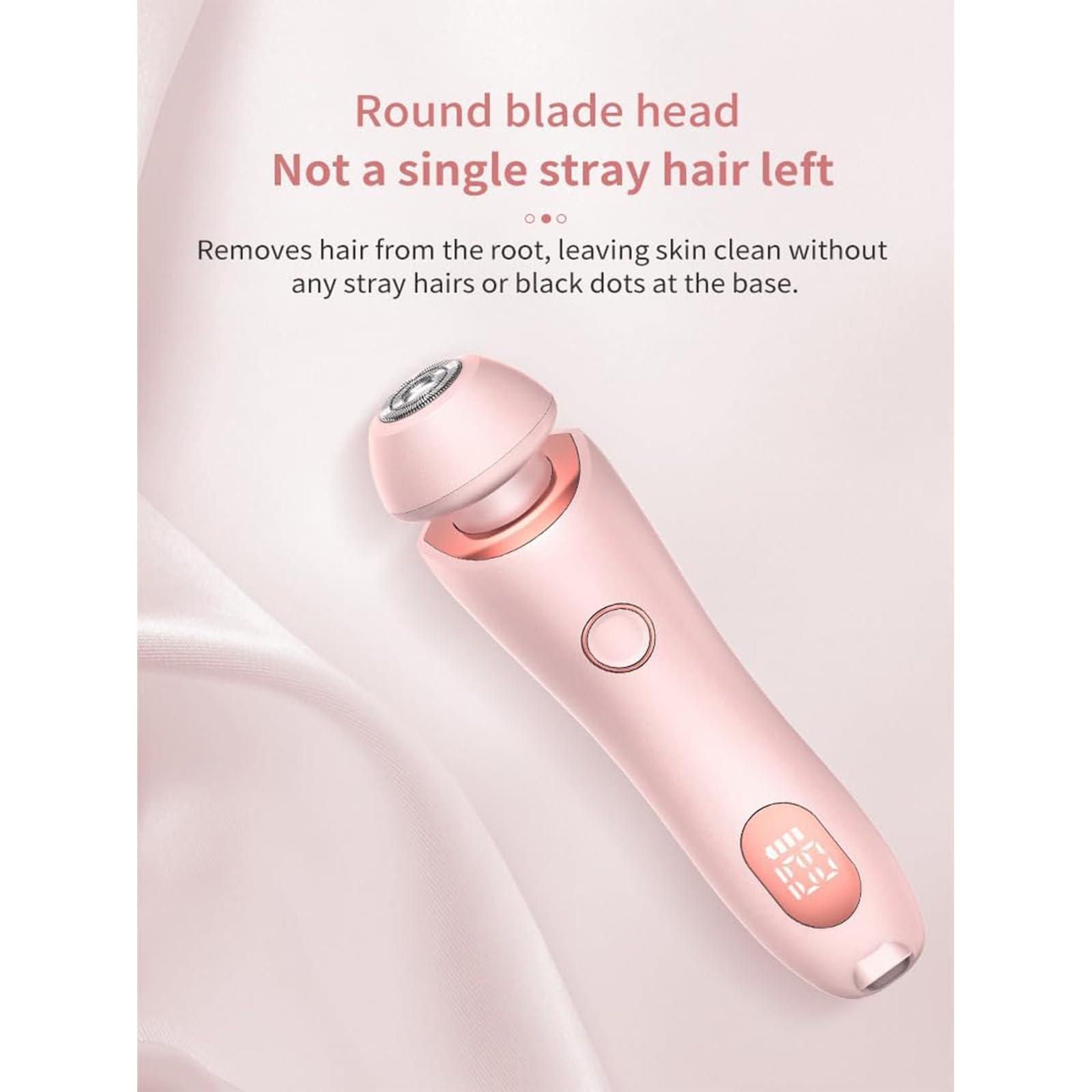 LYCZMKSF SilkGlide Pro, 2024 Best Silk Glide Razor, Silk Glide Epilator Painless Hair Removal at Home, 2 in 1 Electric Shaver Razors for Women, Wet and Dry Use (Blue)