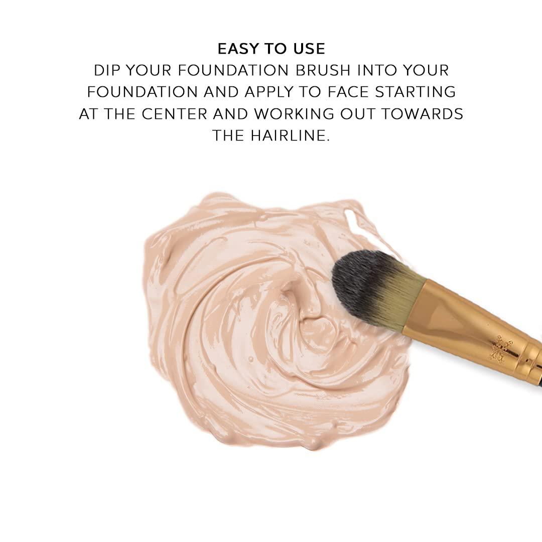 F.A.R.A.H F.A.R.A.H Brushes Foundation Makeup Brush 20F for Face - Perfect For Blending Liquid, Cream, or Flawless Powder Cosmetics - Buffing, Stippling, Concealer - Premium Quality