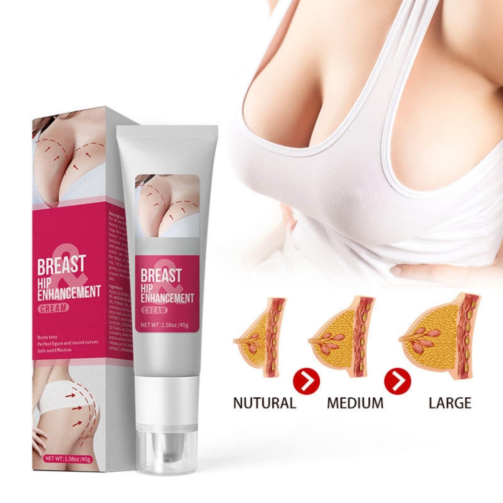 ISFIBA Breast Hip Enhancement Cream,Natural Formula for Breast Growth & Breast Enlargement,Botanical Breast Enhancement Massage Cream, Buttocks Enlargement Oil to Lift, Firm, and Tighten (2pcs)