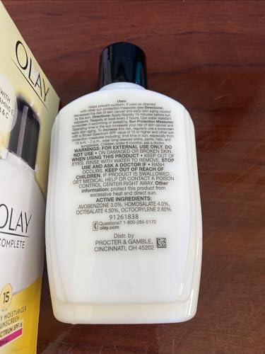 Olay Olay Complete All Day Moisturizer With Sunscreen Broad Spectrum Spf 15?normal 6.0 Fl Oz (Pack of 2)