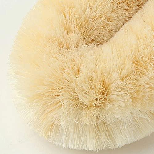 ?????????(Kamenoko-tawashi) Japanese Tawashi Soft Bath Scrub - Sisal Fiber Body Brush with Rope Handles - Product of Japan