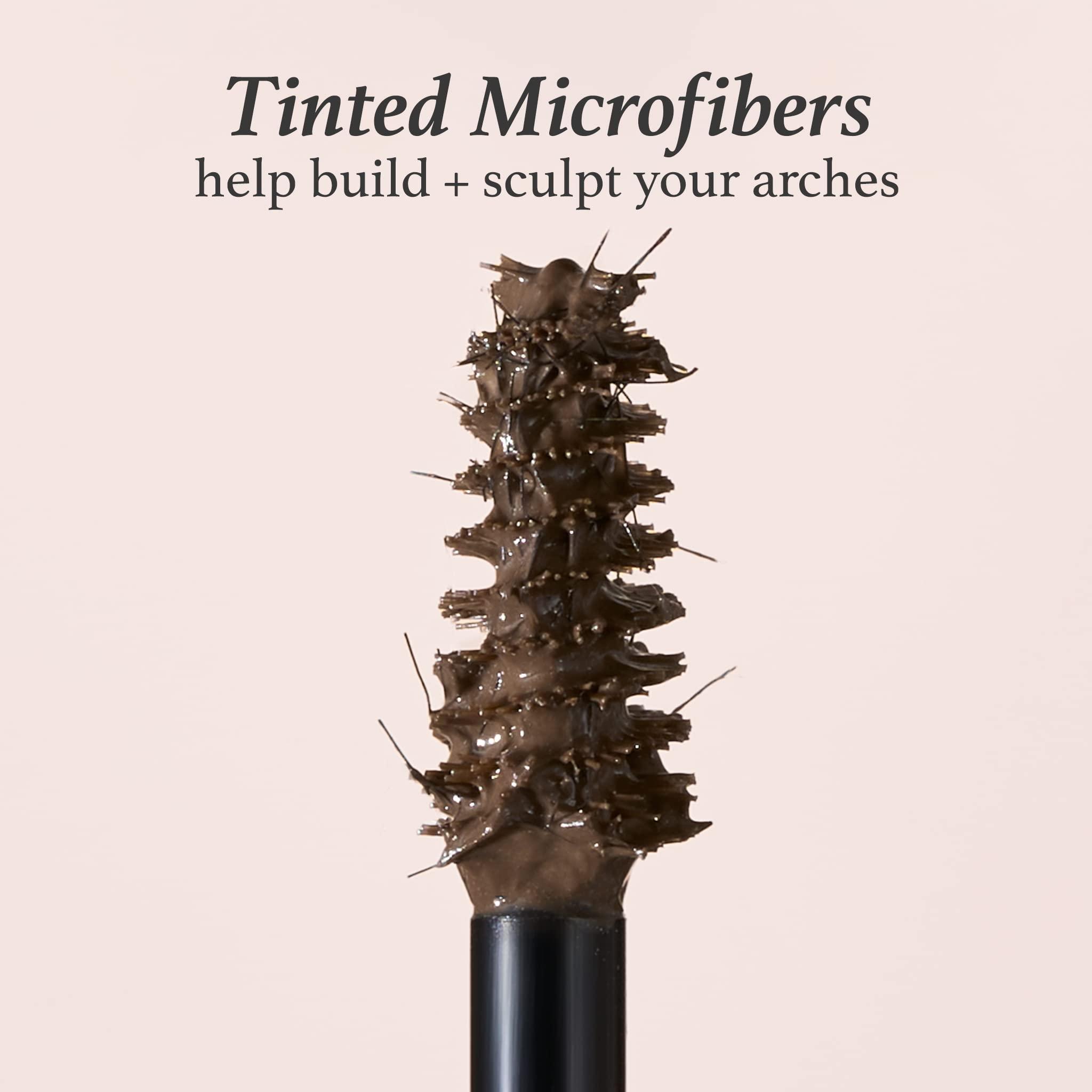 Julep Julep Brow 101-2-in-1 Eyebrow Pencil and Tinted Brow Gel - Medium Brown - Waterproof - All Day Hold - Fill Define and Shape Brows + Length Matters Buildable Lengthening Lash Mascara Black