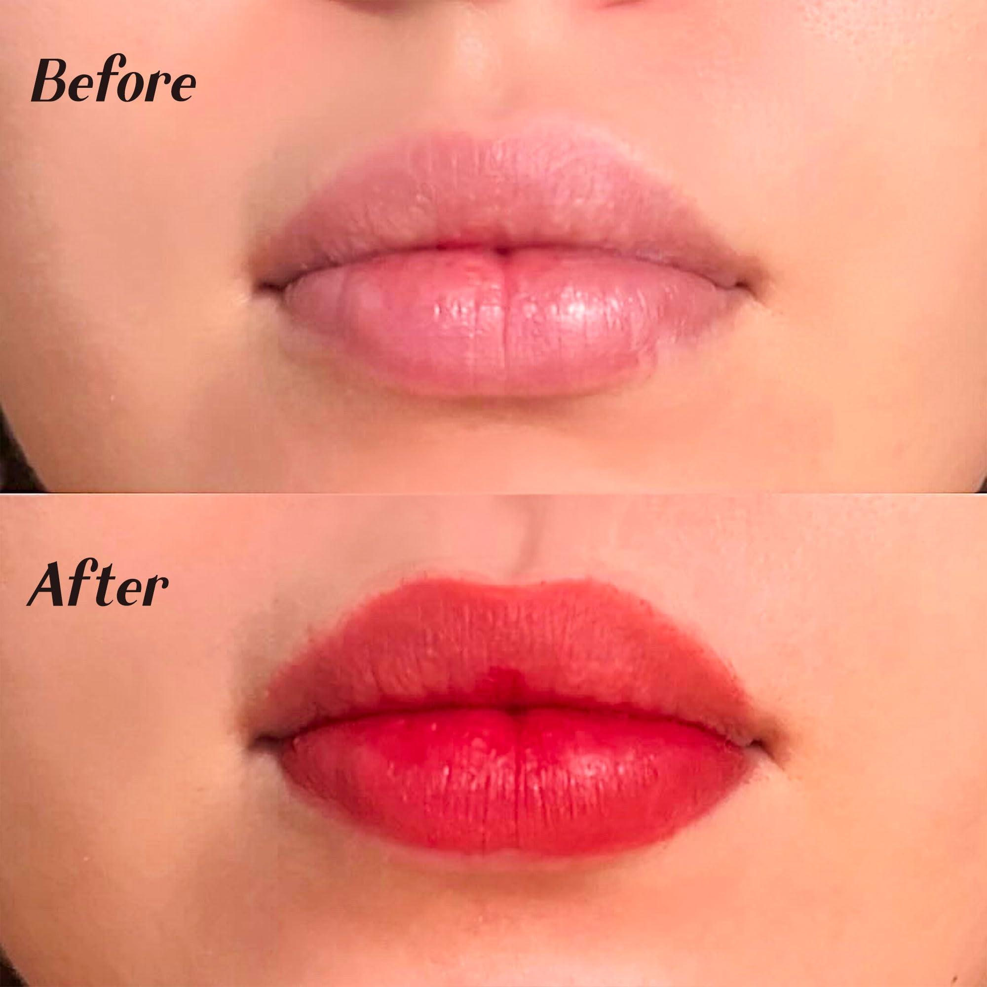 KING OF HANDMADE KING OF HANDMADE Moroccan Aker Fassi Deep Red Stain & Gloss  Natural, Long-Lasting Lipstick & Cheek Tint with Plant-Based Poppy & Grenadine Peel for Calming, Antioxidant Care
