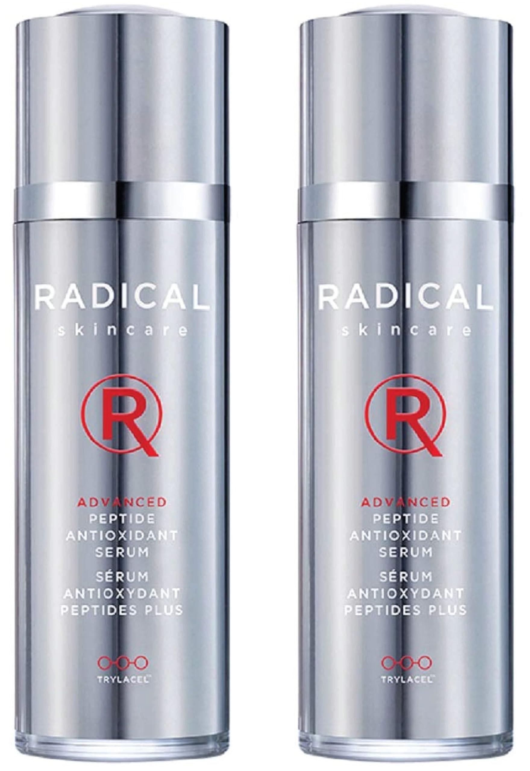 Radical Skincare Radical Skincare Advanced Peptide Antioxidant Serum - Repairs and Smooths Skin to Reduce Wrinkles & Improve Elasticity - For All Skin Types - Paraben Free - Clinically Proven Results (1 Fl Oz, 2 Pack)
