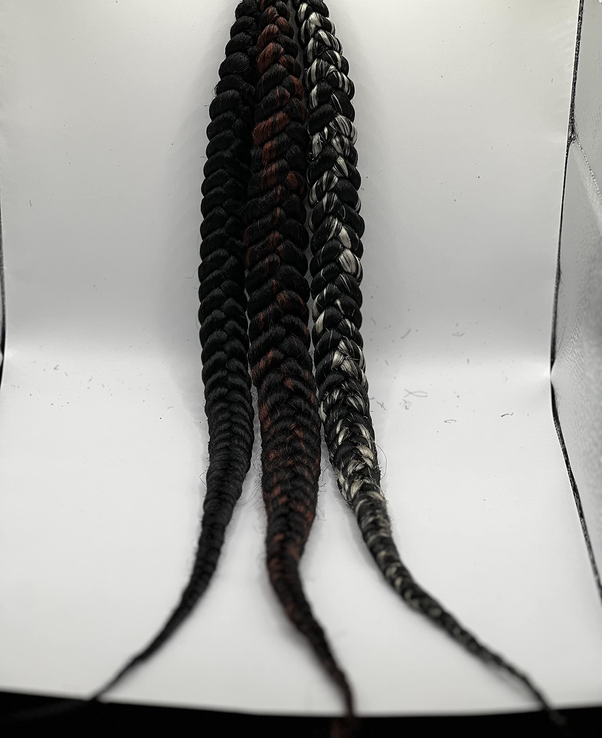 Generic Gratiam Handcrafted Pre-Braided Corn Rows Hair Extension to Prevent Edge Damage (Black)